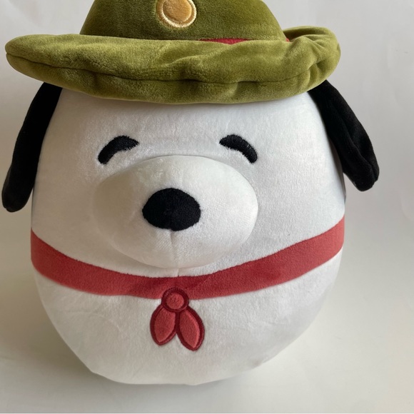 Squishmallow peanuts snoopy dog plush in beagle scout outfit - Picture 3 of 10